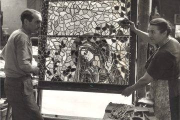 Joséphine Lamy-Paillet et son mari dans son atelier_Fonds Lamy-Paillet_coll. Fondation Renaud